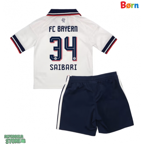 Bayern Munich Ismael Saibari #34 Replika Babytøj Udebanesæt Børn 2026-27 Kortærmet (+ Korte bukser)